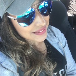 Michael Kors Blue Mirrored Sunglasses MK5007 HVAR